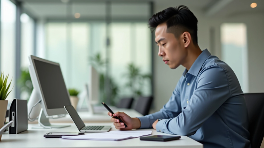 Modern smartphone interface design workspace with mobile devices and design tools on professional desk
